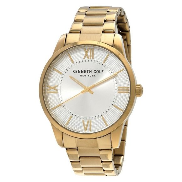 NWT Authentic Kenneth Cole New York Quartz Silver Dial Men's Watch - Picture 1 of 3